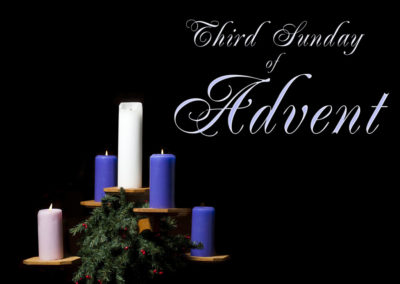 Streamed Worship Service – Third Sunday of Advent