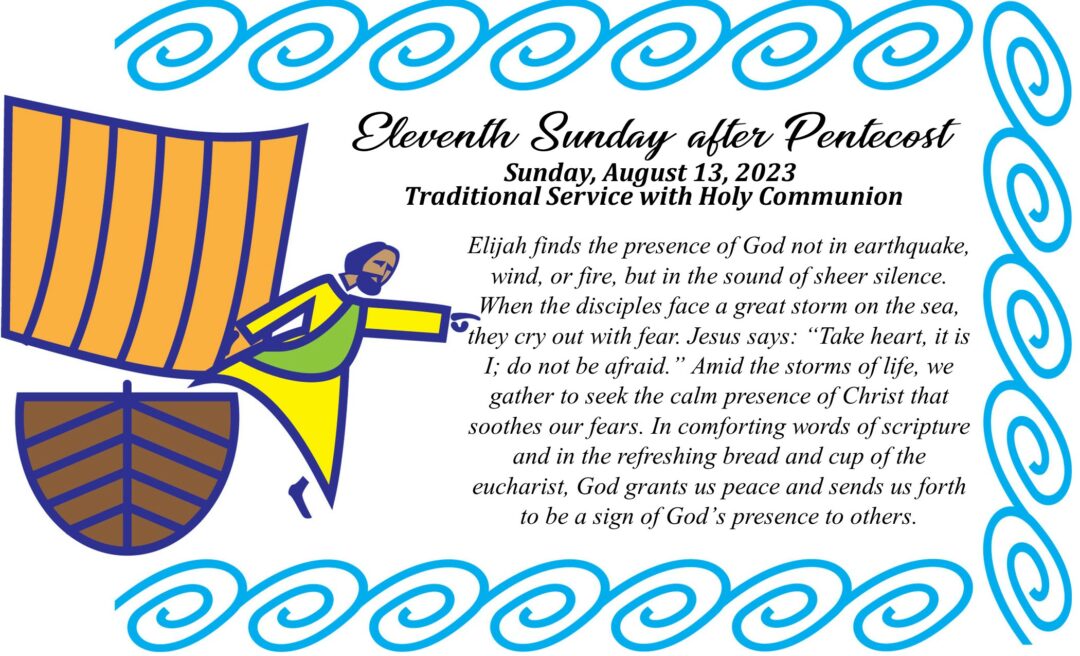 Streamed Worship Service – 11th Sunday after Pentecost
